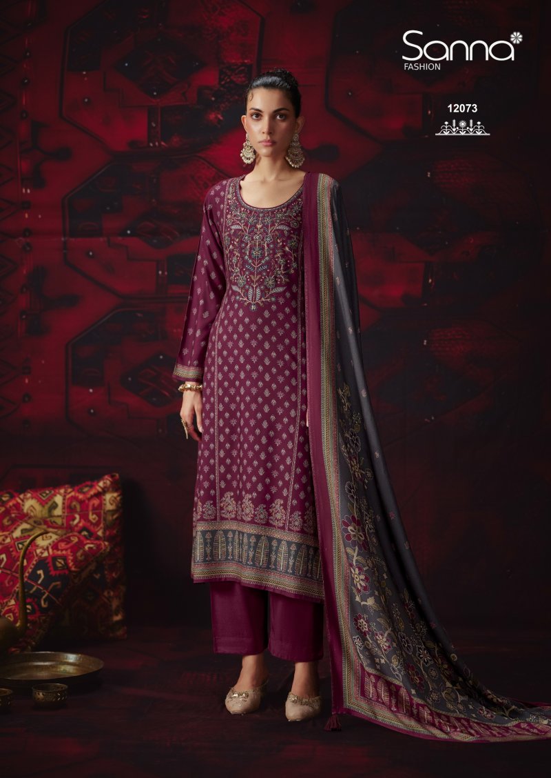 Khwaab By Sanna Viscose Pashmina Dress Materials